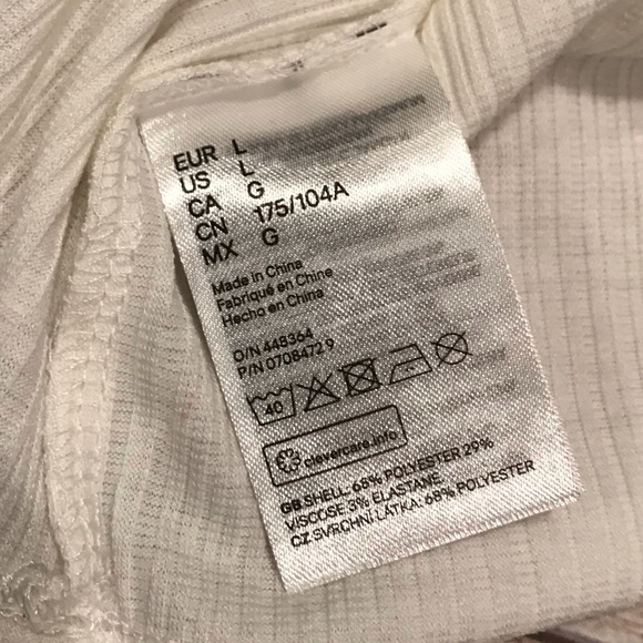 🌻 2 for $10 NWT H&M Knotted Strap Tank Size L - Picture 5 of 8